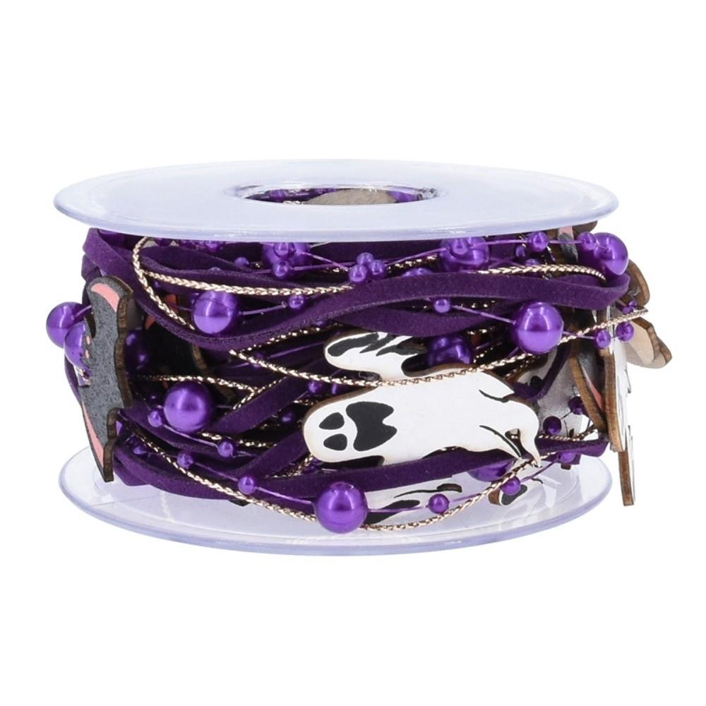 Ghost Halloween Packaging Gift Box Ribbon Beads DIY Ribbon Strips  Party Decor