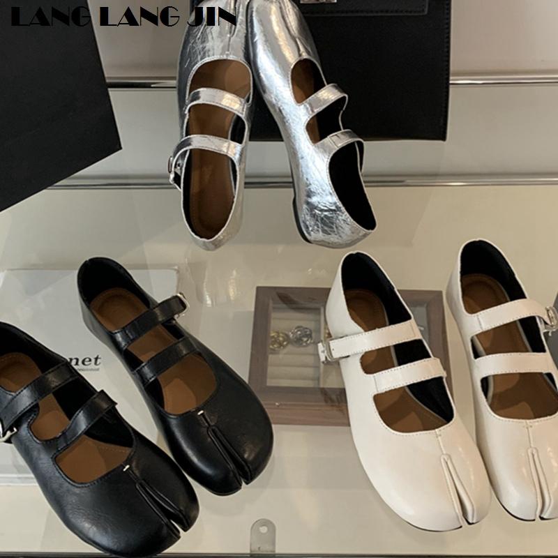Fashion Tabi Ninja Shoes Women Flats Ballet Split Toe Ballerinas Ladies Casual Loafers Female Moccasins Comfort Autumn  Footwear