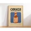 Meksykański Plakat Artystyczny Napoje i Lody Tequila Minimalistyczny Vintage Dekoracja Ścienna Druk na Płótnie Dekoracja Baru Domowego Idealny Prezent
