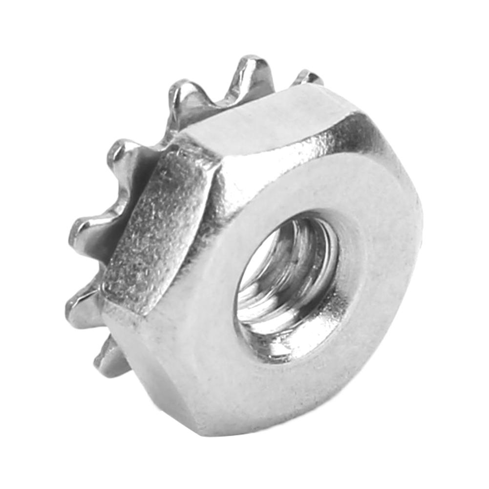 

100 шт. Зубчатая гайка Сталь со звездообразной шайбой 632 Резьба Комплекты для замены Детали промышленного робота