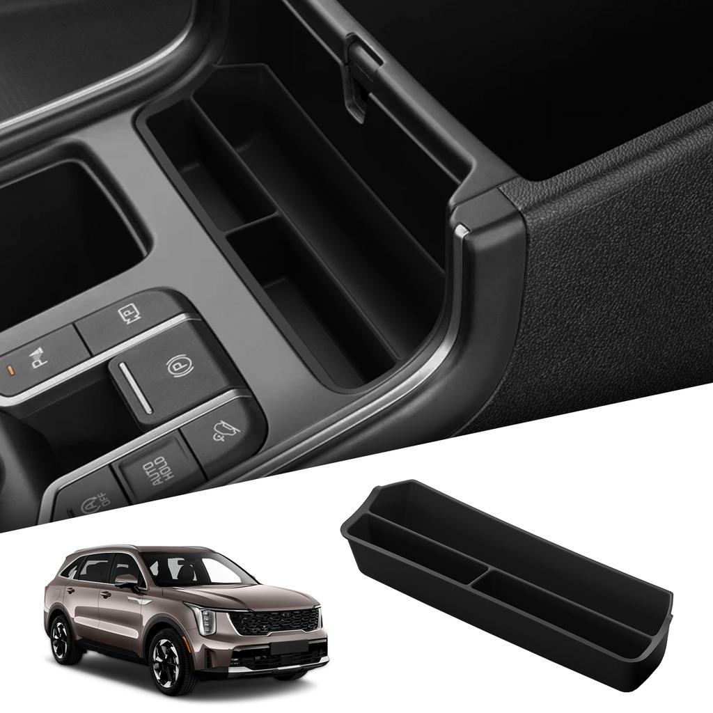 For Kia Sorento 2025-2025 Foran Armlenkassen Midtkonsoll Oppbevaringskasse Brett Organizer Biltilbehør Interiør Svart