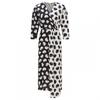Womens/Ladies Polka Dot 3/4 Sleeve Wrap Dress