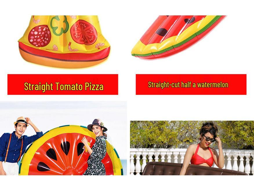 Vysoce kvalitní duhové kruhy, pizza, meloun a ananas plovoucí matrace - k dispozici více modelů