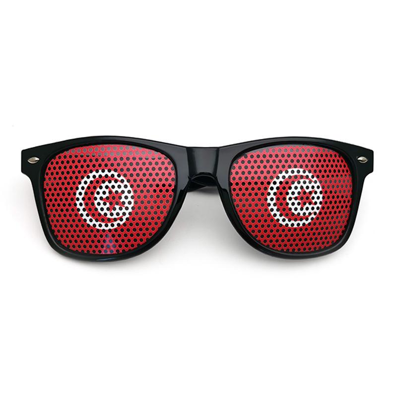 New Unisex Black Frame 42 Countries Flag Sun Glasses Decorative Spectacles Eyeglasses Frames for Party Women Men Sunglasses