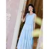 Mishow Embroidered Sleeveless High-Waist Maxi Dress