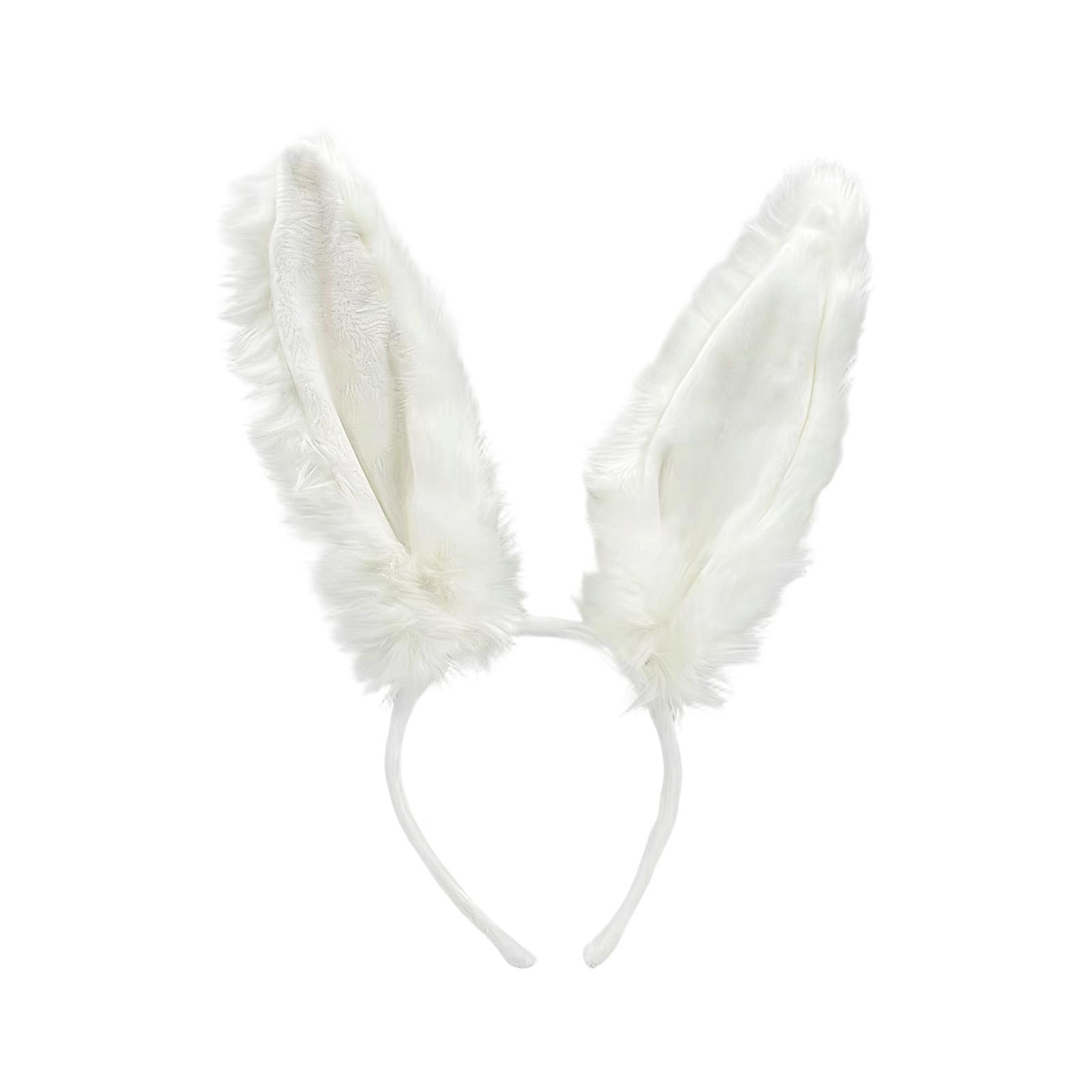 

Cute Hat With Ears Clothing Headband Featuring Cartoon Zoo Theme Festival Costume белый