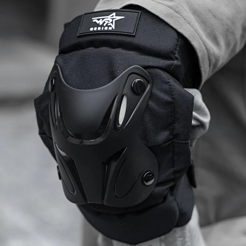 Motorcycle Knee Pads Protectors Elbow Reflective Protector Guards Outdoor Rider Protection Knee  Gear Protector Guards Kit