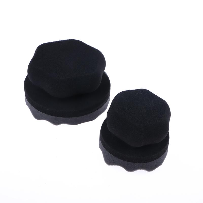 Washable Car Foam Sponge Reusable Tire Cleaner For Auto Washing Detailing Brush Tire Shine Hex Grip Dressing Applicator