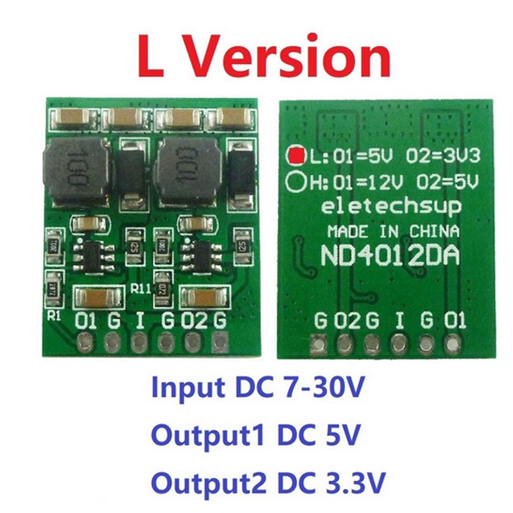 DC DC Step-Down Buck Converter Board 11W 1 Channels Multiple Switching Module 1.1V 1V 11V Dual Output Boards Power Supply