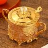 Seasoning Jar,Alloy With Lid Spice Container Salt Cheese Organizer,Coffee Beans Storage Jar,European Decorative Kitchen Tools