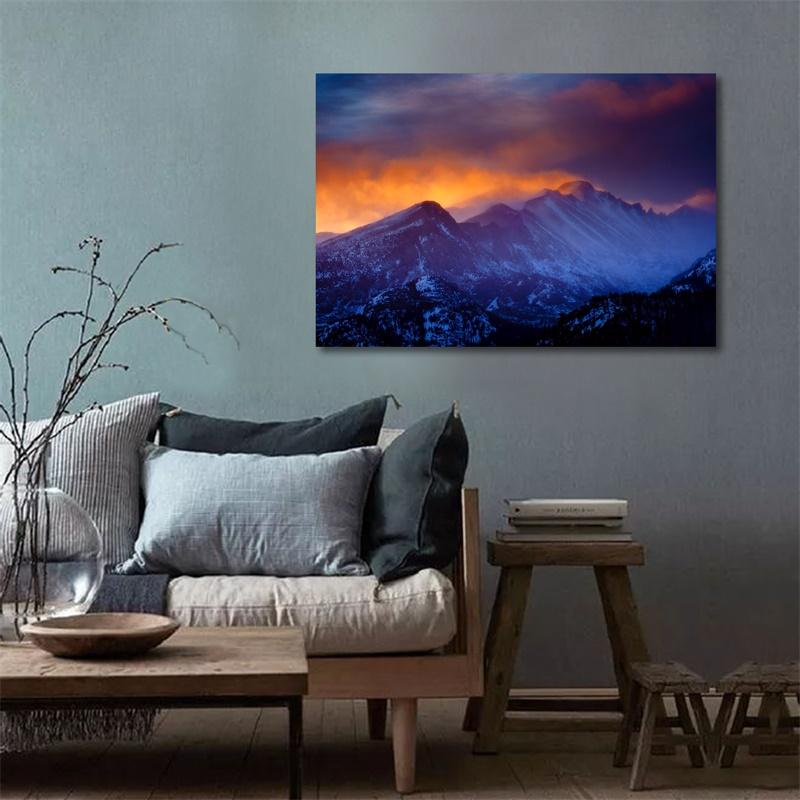 WCIC New Art Cloth Krásná krajina Malba Scéna Dekorace Malba Scéna Domácí Pozadí Nástěnná dekorace Obraz Závěsný obraz