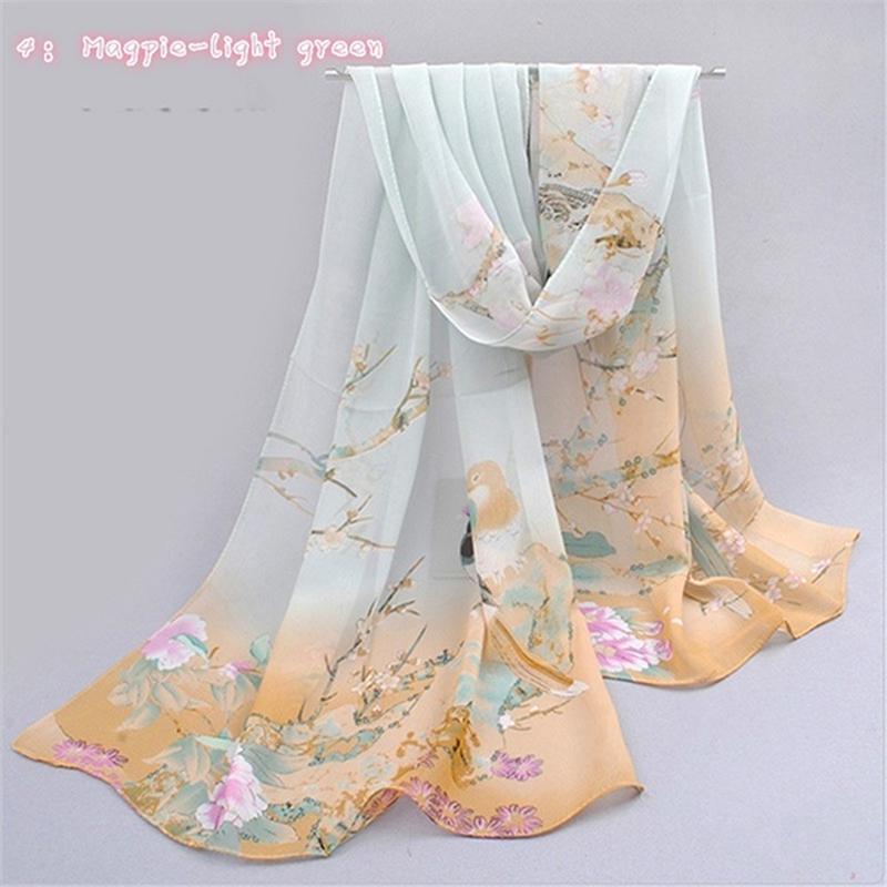 Summer Chiffon Scarf Butterflies Scarves Women's Scarf Long Shawl Spring Chiffon Infinity Scarf Foulard Hijab Scarf 150*40cm NEW