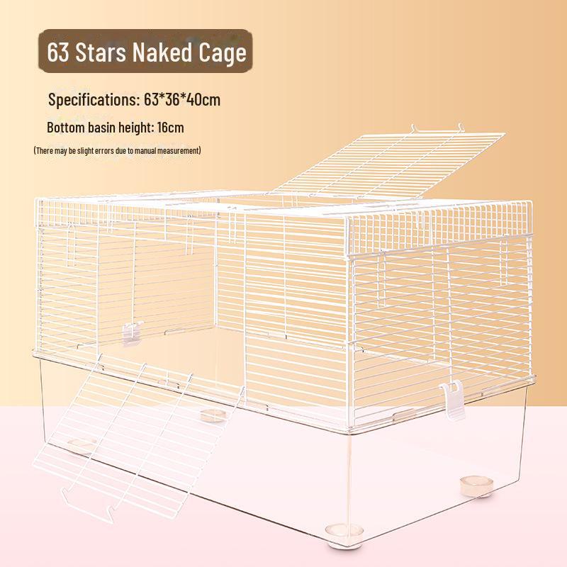 Luxusní prodyšná a kousání odolná klec pro křečka: Prostorná, Průhledná Vila pro Zlatého Křečka, Činčilu, Králíka - Snadno se Čistí