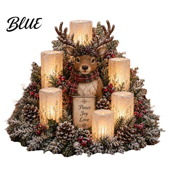 Red Seasonal Lighting USB Modern Ornament with Centerpiece Atmospheric Christmas Lighted Warm Glow Home Embellishments