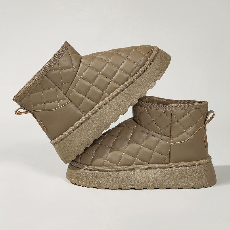 

Модные водонепроницаемые теплые зимние ботинки на толстой подошве, удобные противоскользящие и морозостойкие женские уличные ботинки коричневого цвета, длинные ботинки 36 серый