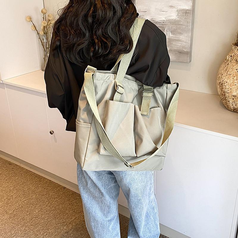 Trendy Street Style Oxford Cloth Tote Bag For Women 2024 Large Capacity Shoulder Bag For Daily Use