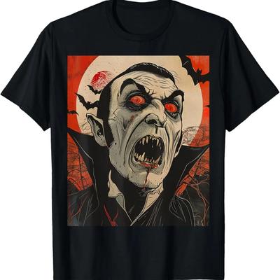 Dracula Vampire Horror Spooky Halloween Costume T-Shirt