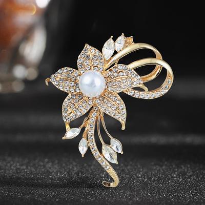 Broche de flores feminino de alta qualidade corpete de alta qualidade design de nicho de senso anti-luz acessórios de terno alfinete acessórios de roupas