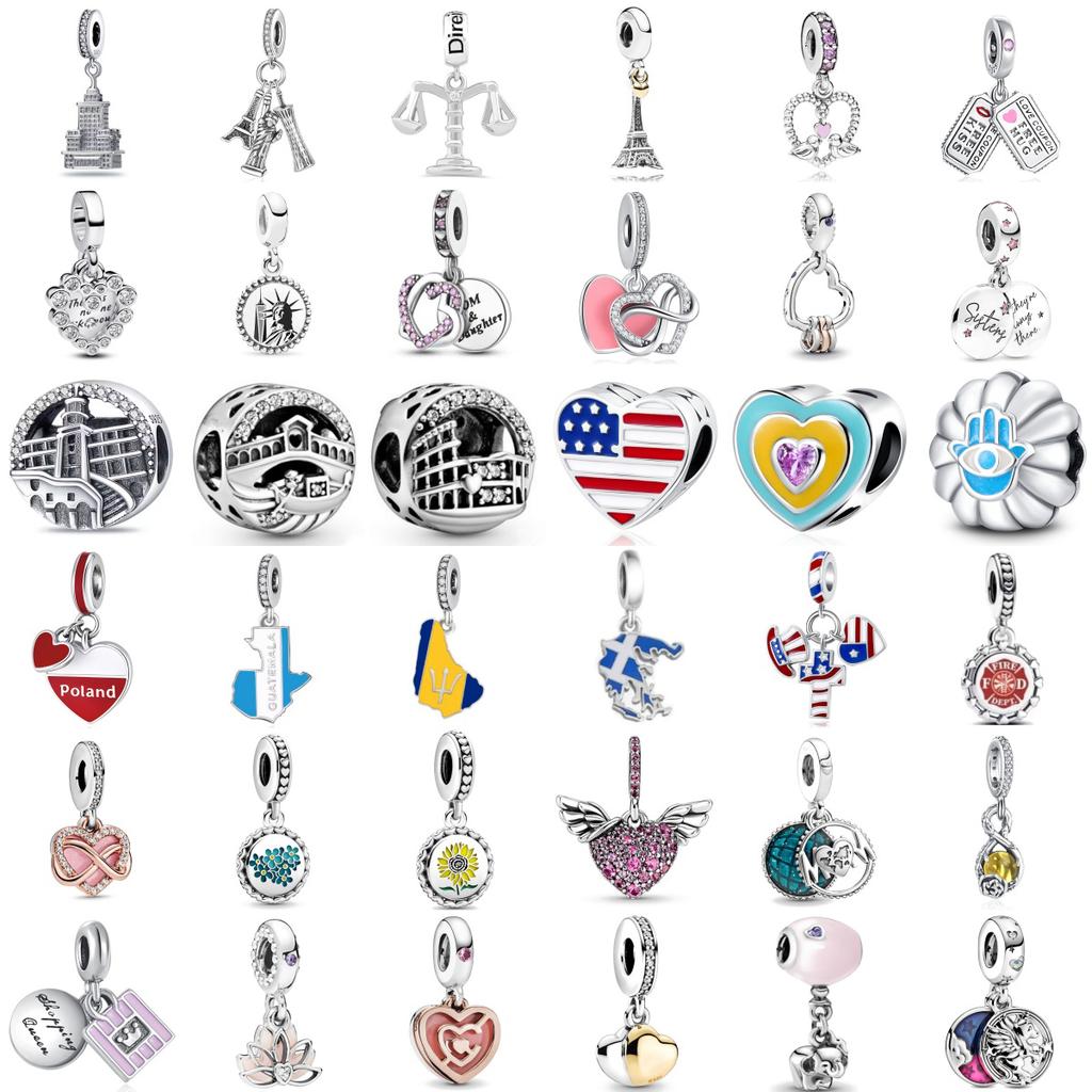 New Copper Flag Balance Tower Building Charm Pendant Is Fit For Bracelets Necklaces Diy Women'S Jewelry Fine Accessories