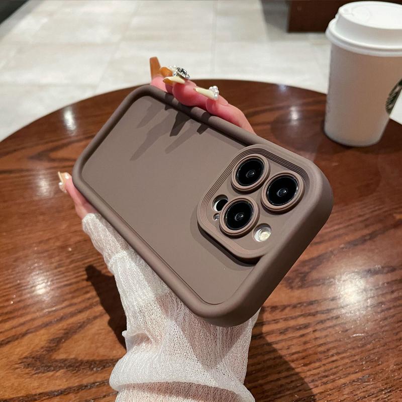 INS Luxury Thicken Shockproof Silicone Case For iPhone 11 12 13 14 15 Pro Max Plus Bumper Soft Protective Back Cover Accessories