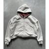 Winter Casual Plaid Hoodie Women's Warm Zip Up Double Sided Sweatshirt Fashion Trendy Loose Hooded