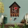 Rustic House Shape Wall Hanger With Home Sign For Wall Decor Gift