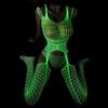 Luminous Fishing Net Stockings Sexy Hollow Out Bar Base Layer Tights Glowing Night Stockings Cool Sexy Fishnet Tights