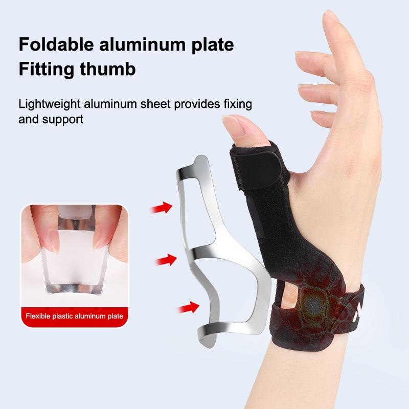 Thumb Brace With Aluminum Sheet Reinforcement Office Protect Wristband Lightweight Adjustable Compression Wristband Ambidextrous