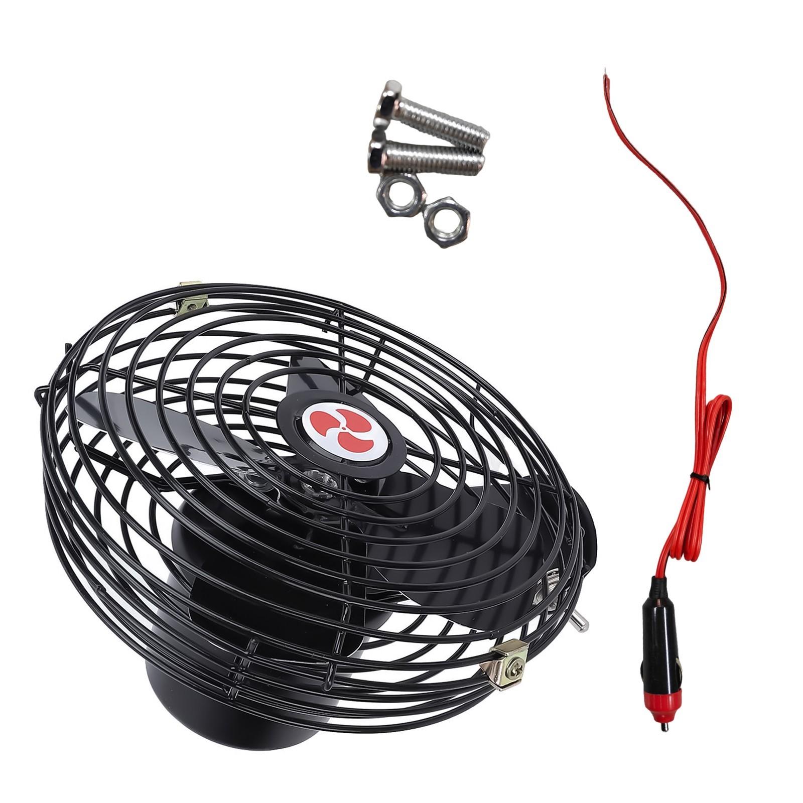 

12В 24В Автомобильный охлаждающий вентилятор с технологией шумоподавления для длительных поездок в автомобилях, грузовиках, домах на колесах, лодках и автобусах 8 дюймов 24V