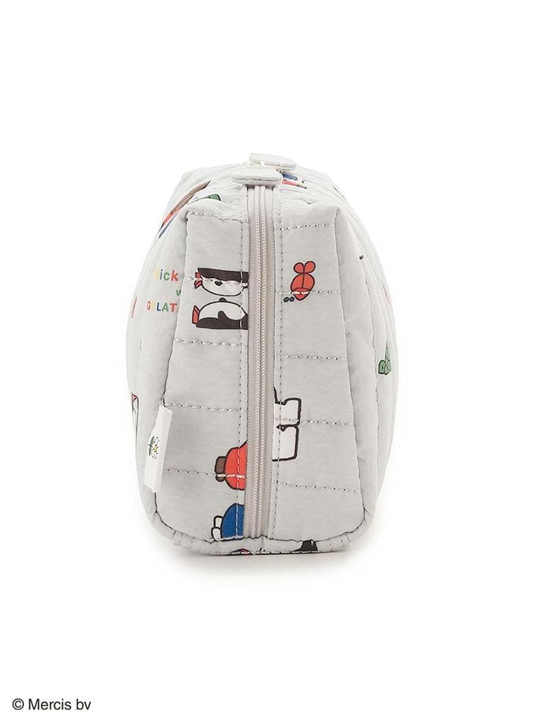Quilted Print Pouch PWGB254540GRYF [DickBruna] All-Over