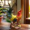 Rooster Decorations Resin Chicken Sculpture Rooster Statue for Desk for Indoor Outdoor Desktop Tabletop Backyard Patio Yard