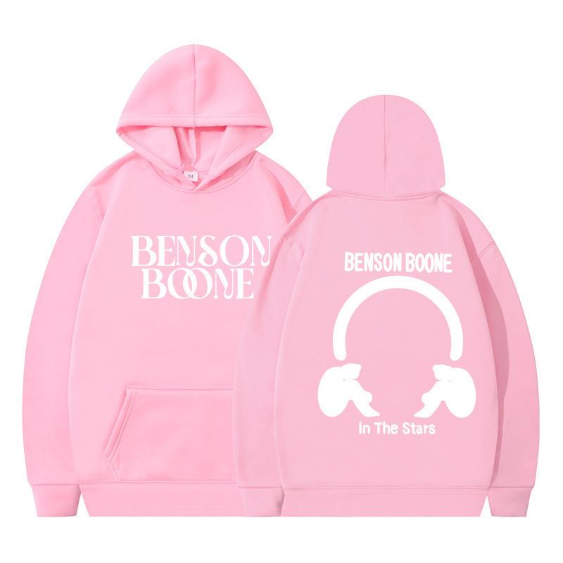 Hooded Sweater Harajuku Funny Benson Boone Sweater Long Sleeve Men's and Women's Pullover