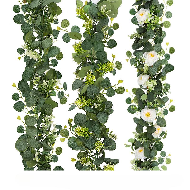 Artificial Eucalyptus Leaves Full of Star Vine Artificial Green Plant Home Party Vine Decoration