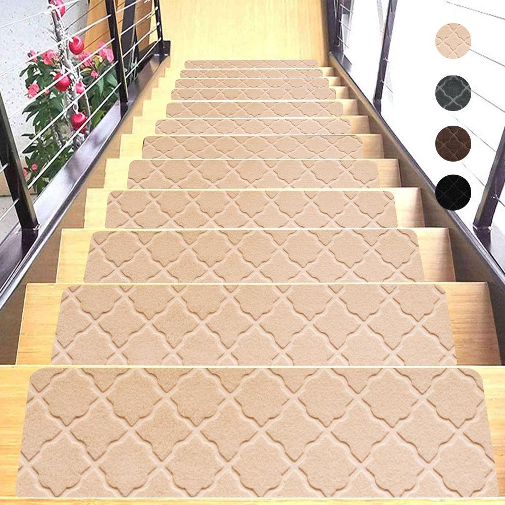 Self-adhesive Staircase Mat Non-Slip Protection Cover Pads New Stair Tread Carpet Mat  Home Decor