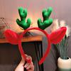 Plush Deer Ears Headbands Cartoon Antlers Cute Animal Horn Children Hairbands for Christmas Headpiece Party Supplies Photo Props