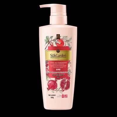 SUKGARDEN Sabonete Líquido Hidratante Corporal com Aroma de Cereja e Romã