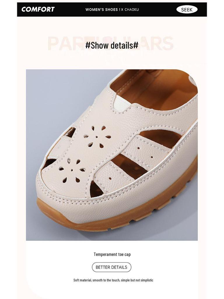 Übergröße 2025 Damen-Freizeitsandalen mit geschlossener Zehe (Größen 36-44)