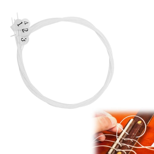 TVETE Ukulele String Set (Set of 4) - Replacement Ukulele Strings for Concerts, Beginners, and Standard Ukuleles (21/23/26 Inch)