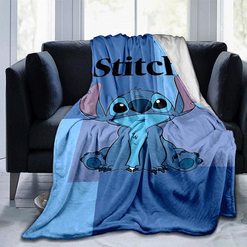 

1pc Stitch Printing Blanket - Soft, All-Season Throw for Living Room, Bedroom,Travel 80cmx120cm(31inx47in)