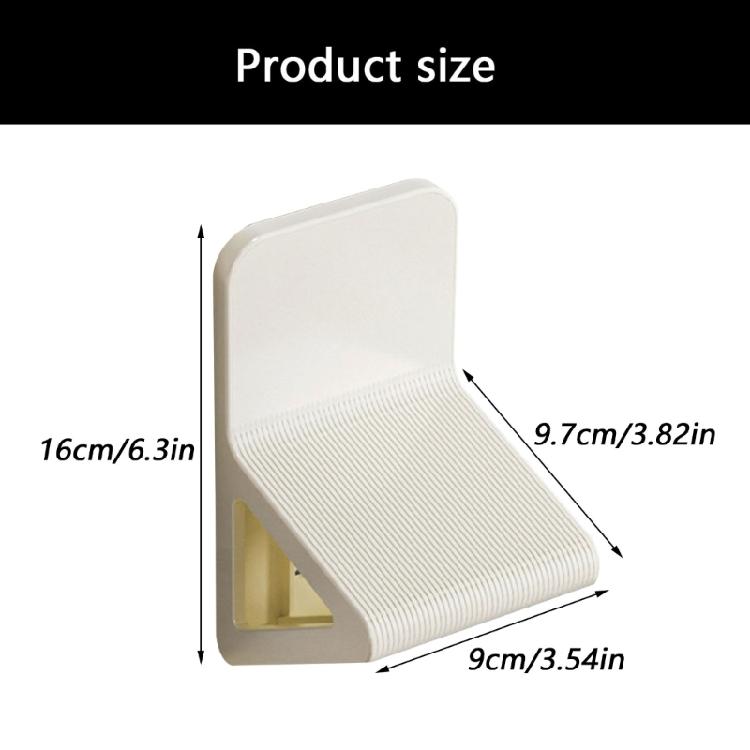 No Drilling Bath Shower Footrest Slip Proof Design Durable Plastic Ergonomic Pedal For Elderly Family Bathroom Safety