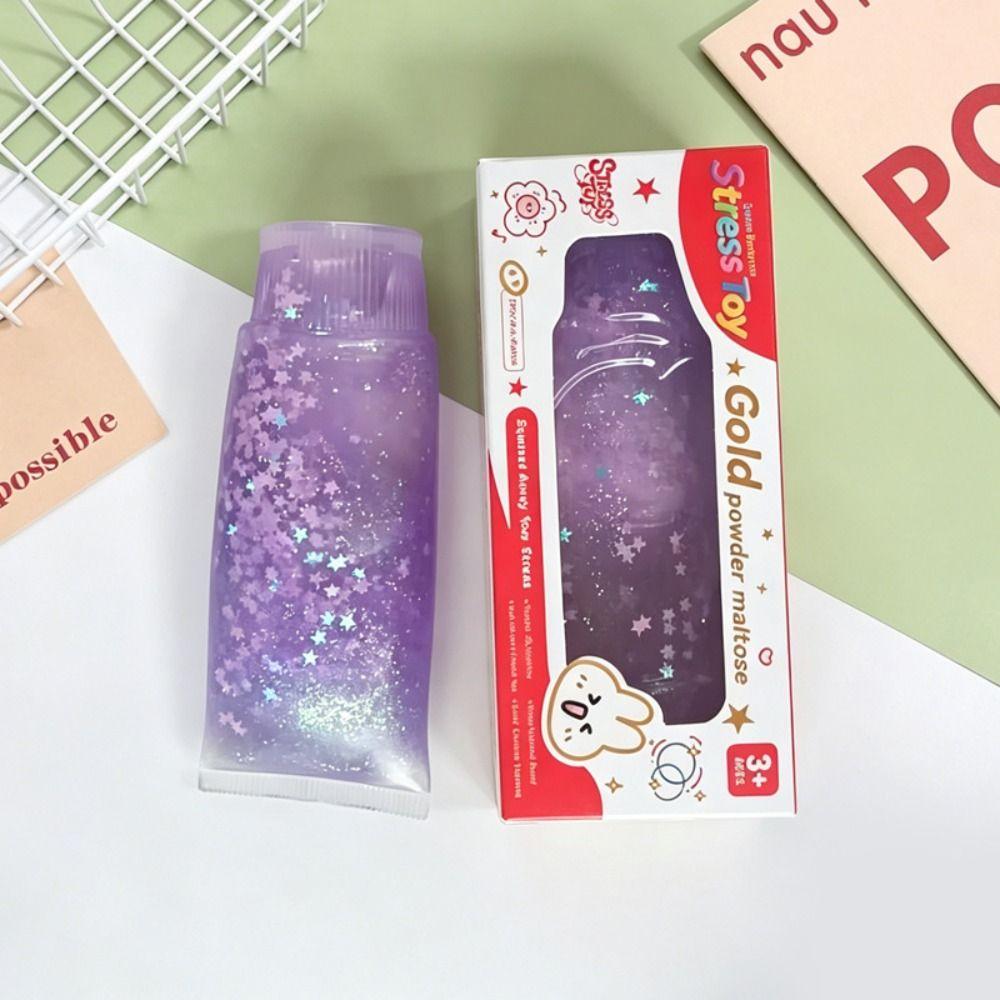 Soft Elastic Toothpaste Squishy Toy Fruit Filled Sensory Fidget Ball Kids & Adults