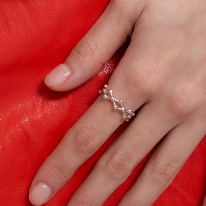 

geegee [silver925] lace chain ring SILVER