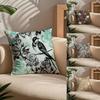 Vögel Schmetterlinge Blumen Kissenbezug Komfort Sofa Bett Seidig elegant Verdeckter Reißverschluss Individuell Dekorative Kissenhülle