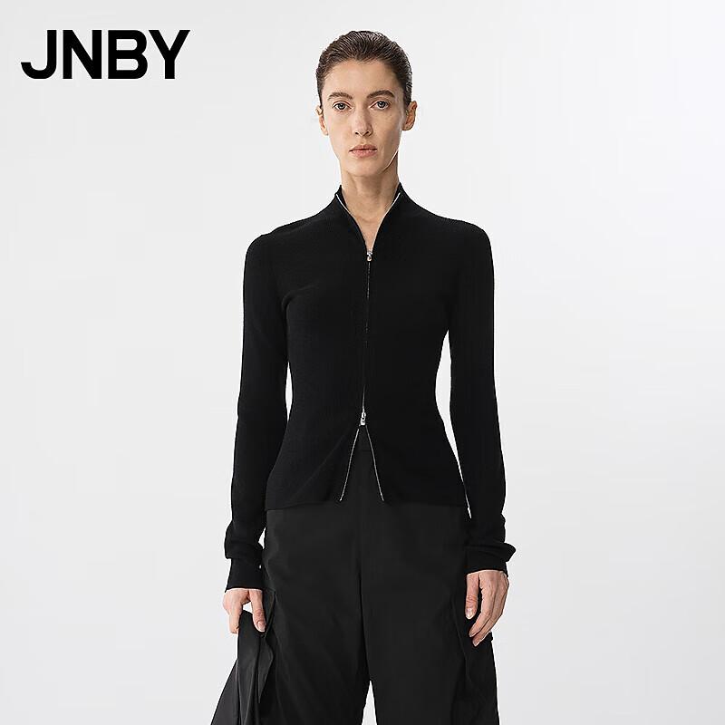 

JNBY 2025 Spring Mock Neck Wool Blend Knit Sweater L