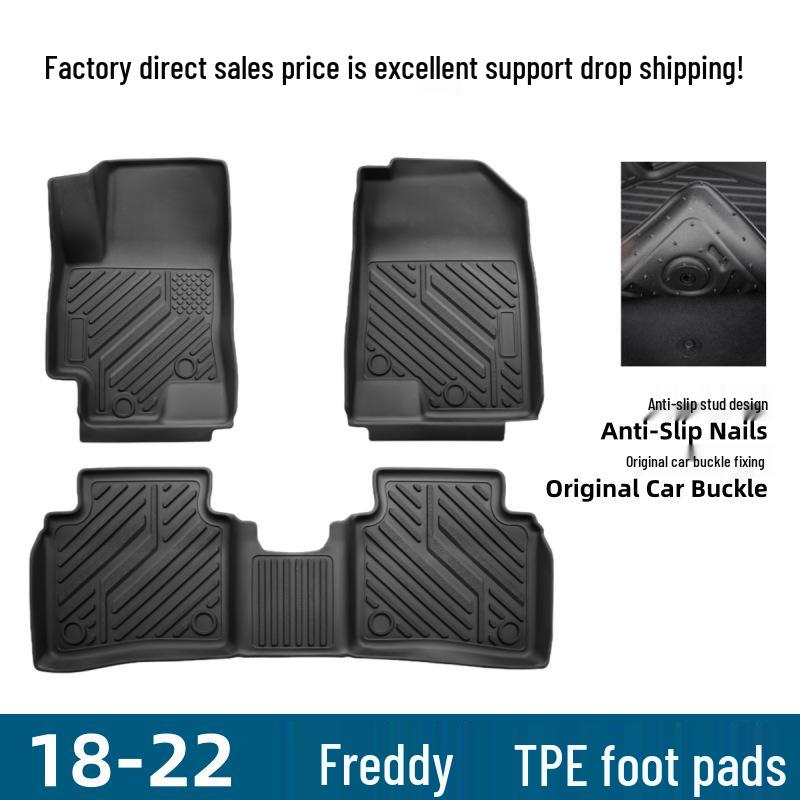 Forte 18-22 High-Edge 3D TPE Foot Mats - Eco-Friendly Interior Modification