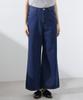 Nano Universe Wide Denim Pants (Can Be Paired with Other Items) Women's Size 38 (121cm) D.Navy (Product Code: 673-5127309)