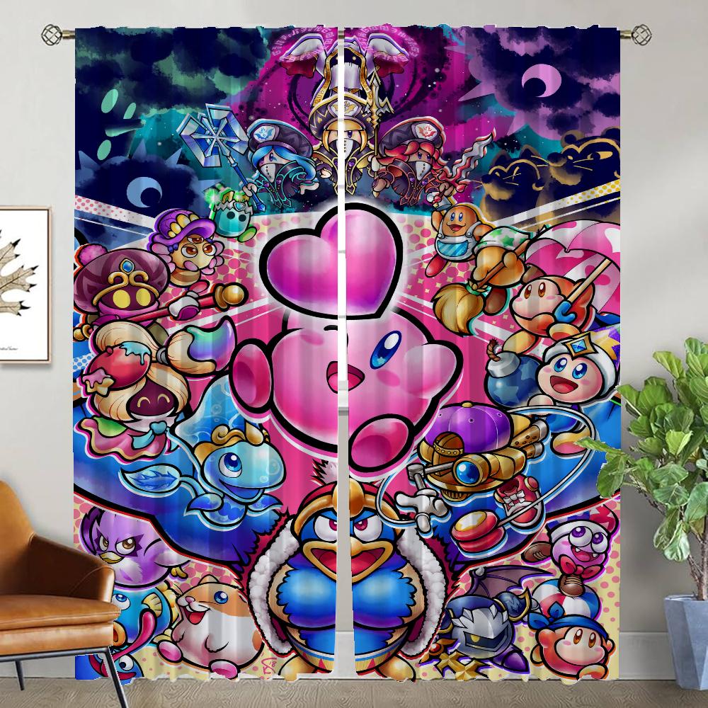 

Раздел K-Kirbyes Противомоскитные шторы 2 шт. Оконная штора для комнаты 2 панели Тюль для спальни Хэллоуин украшение для ребенка W86xH213cmx2pcs-CL