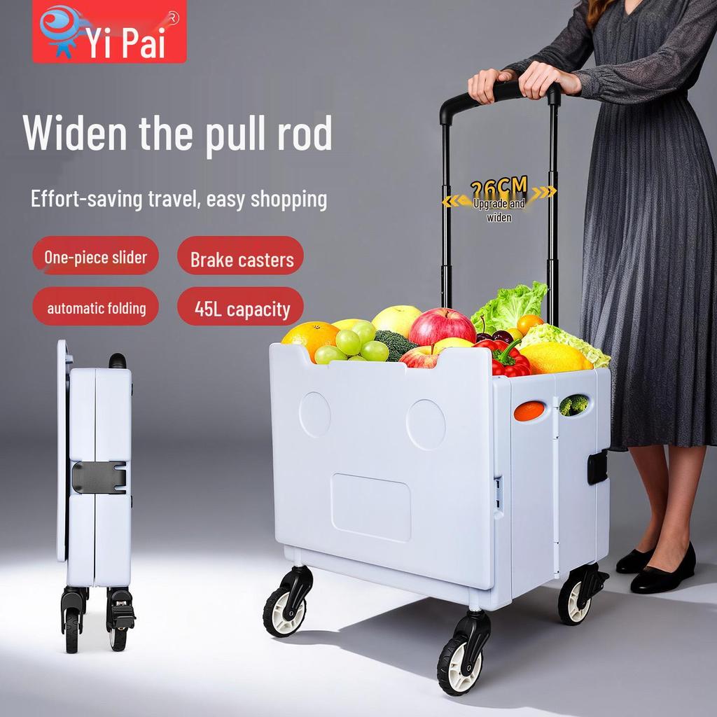 Aluminum Alloy Folding Lightweight Shopping Cart Trolley