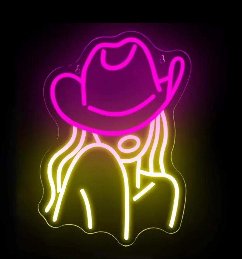 Creative LED Neon Letter Light - DIY Acrylic Sign for Kids' Room & Parties