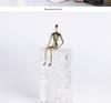 Luxury Crystal Sitting Figure Sculpture for Home Decor